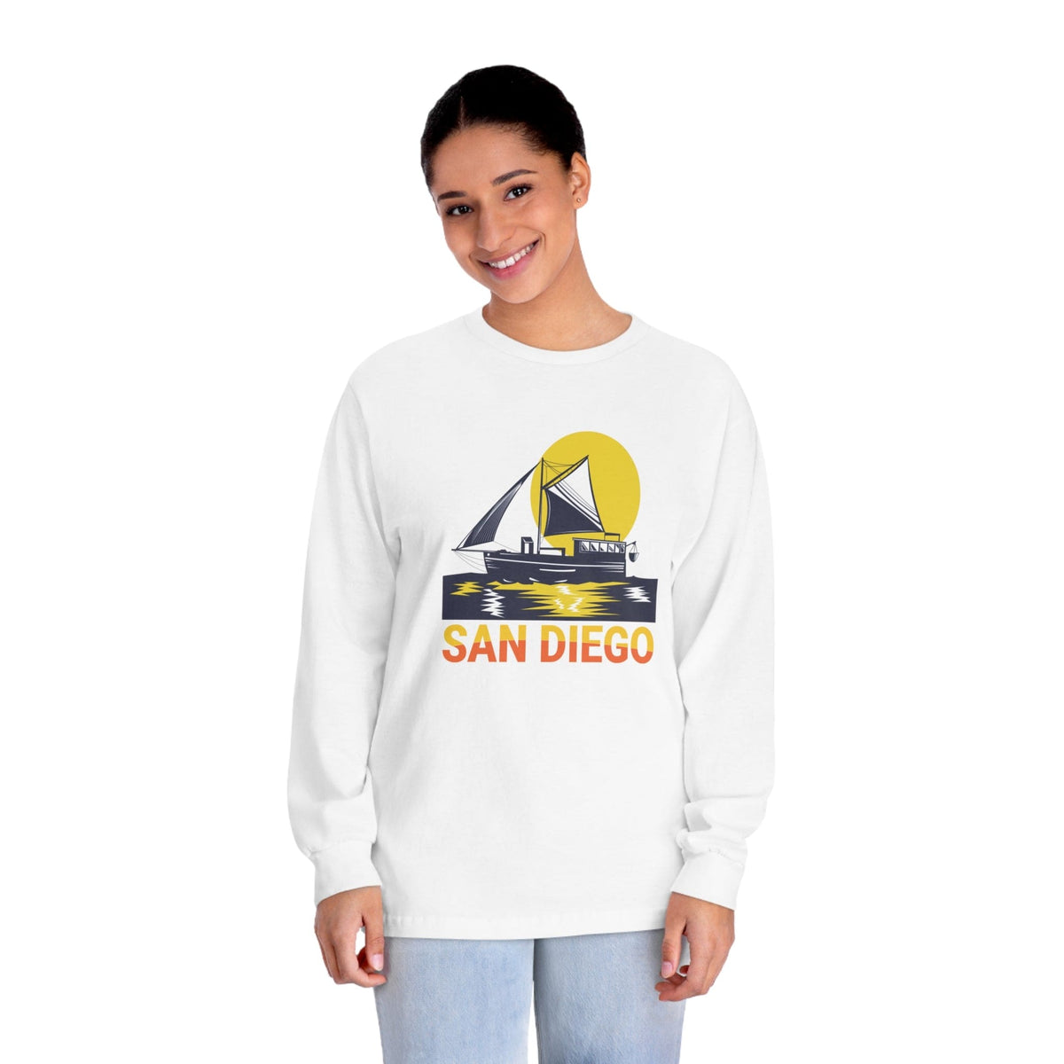 SAN DIEGO – Trendy Design, Premium Long Sleeve Tee