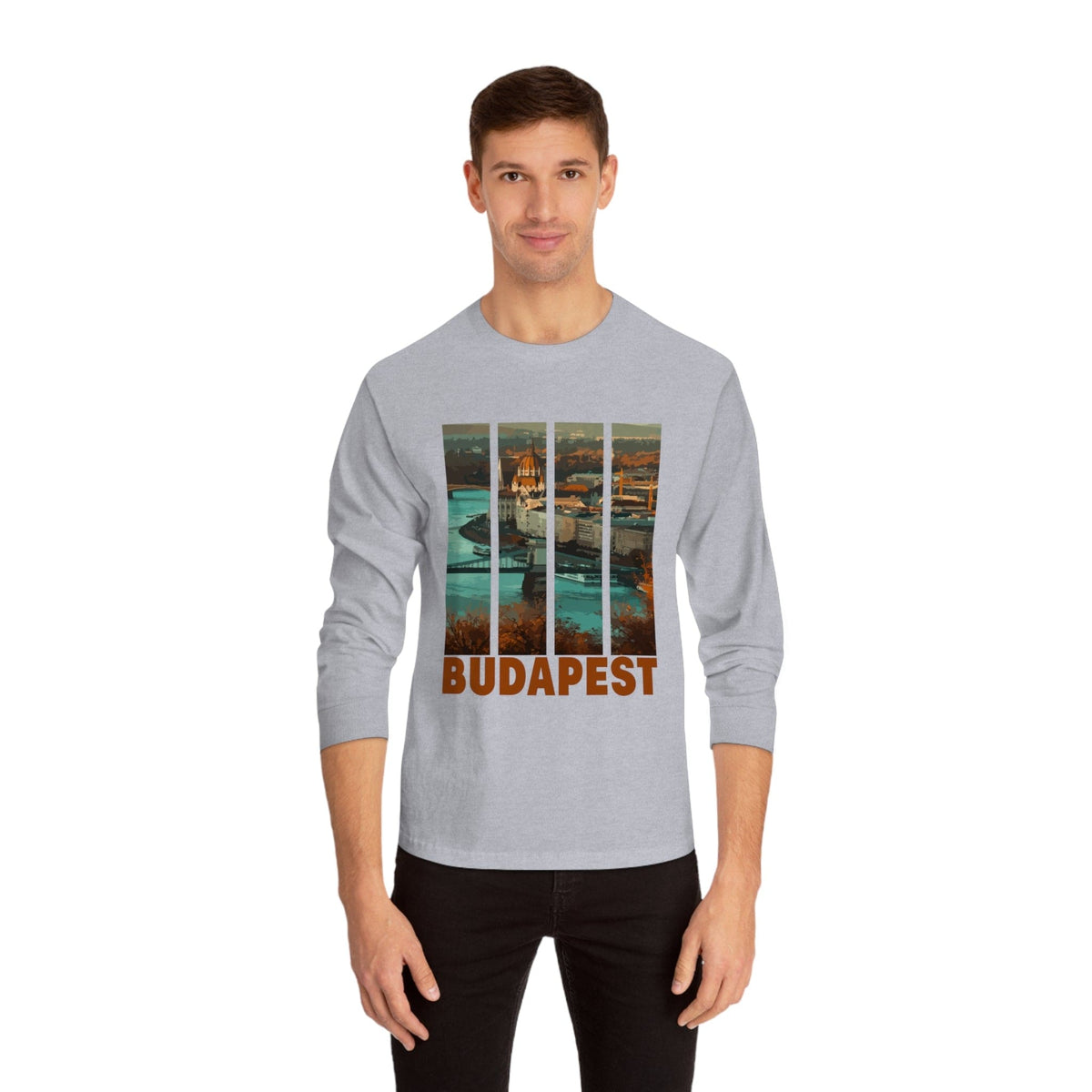 BUDAPEST – Trendy Design, Premium Long Sleeve Tee