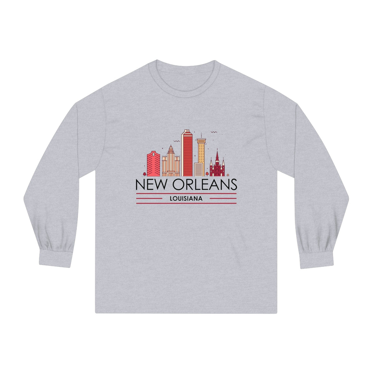 NEW ORLEANS – Trendy Design, Premium Long Sleeve Tee