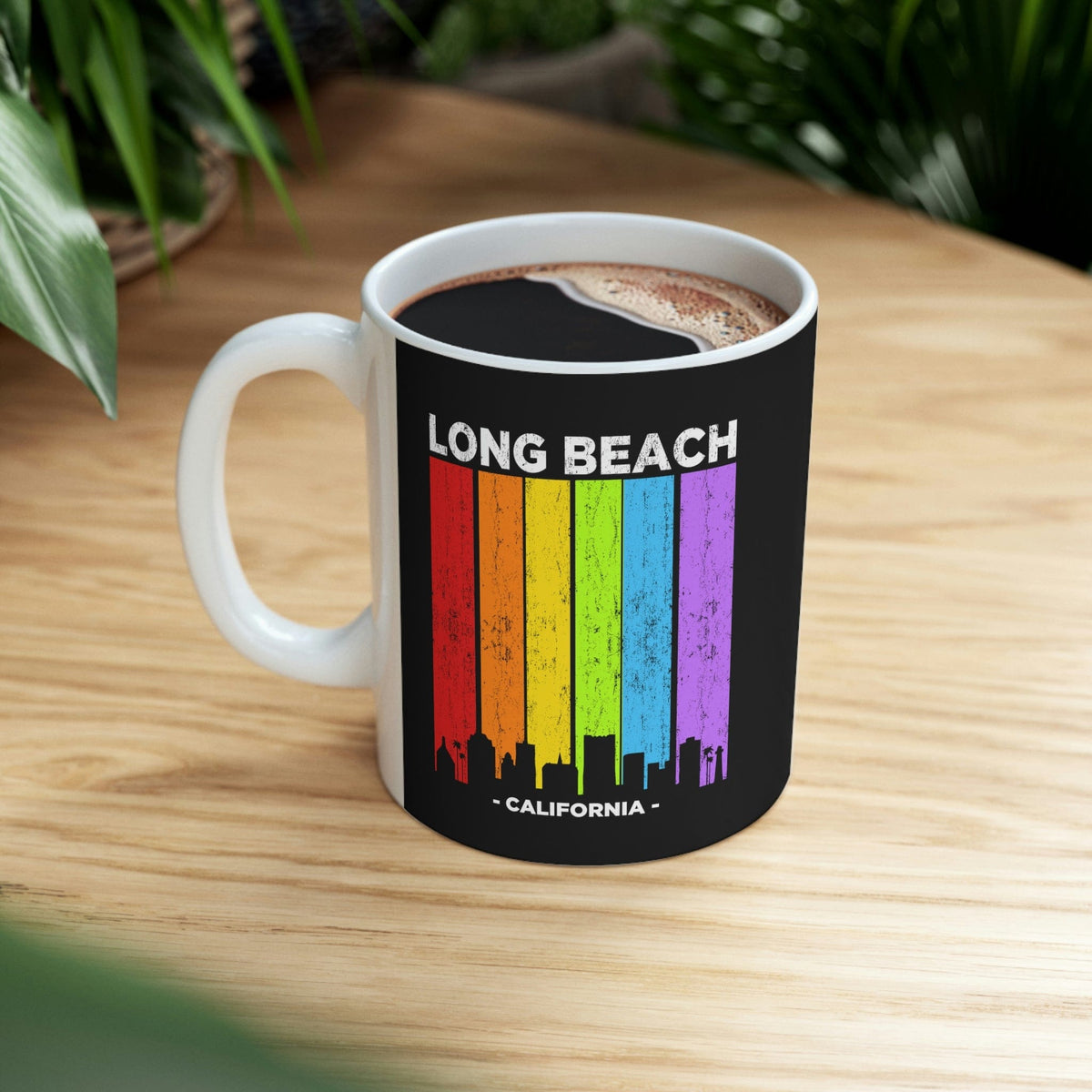 LONG BEACH - Awesome Ceramic Mug, Exclusive Design