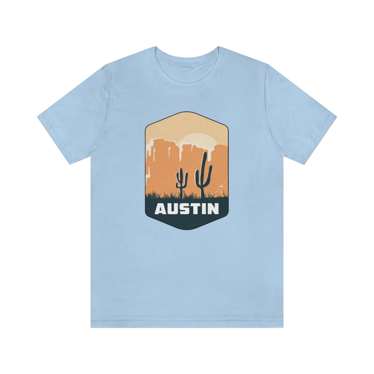 Austin Desertscape Badge- Short Sleeve Tee