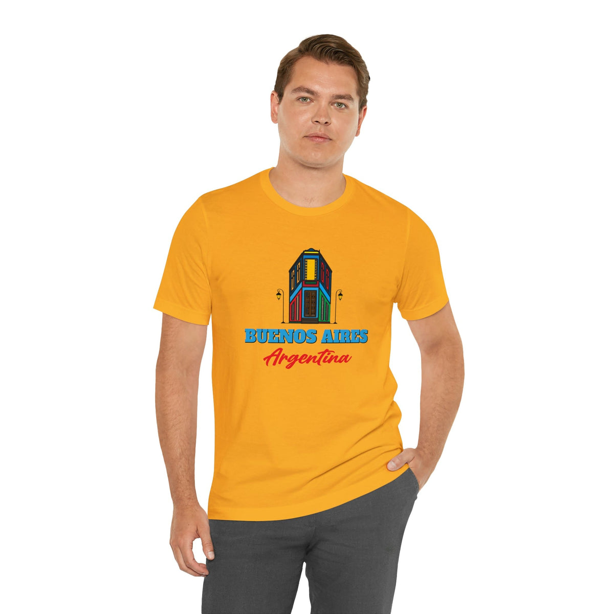 Retro Buenos Aires Landmark - Short Sleeve Tee