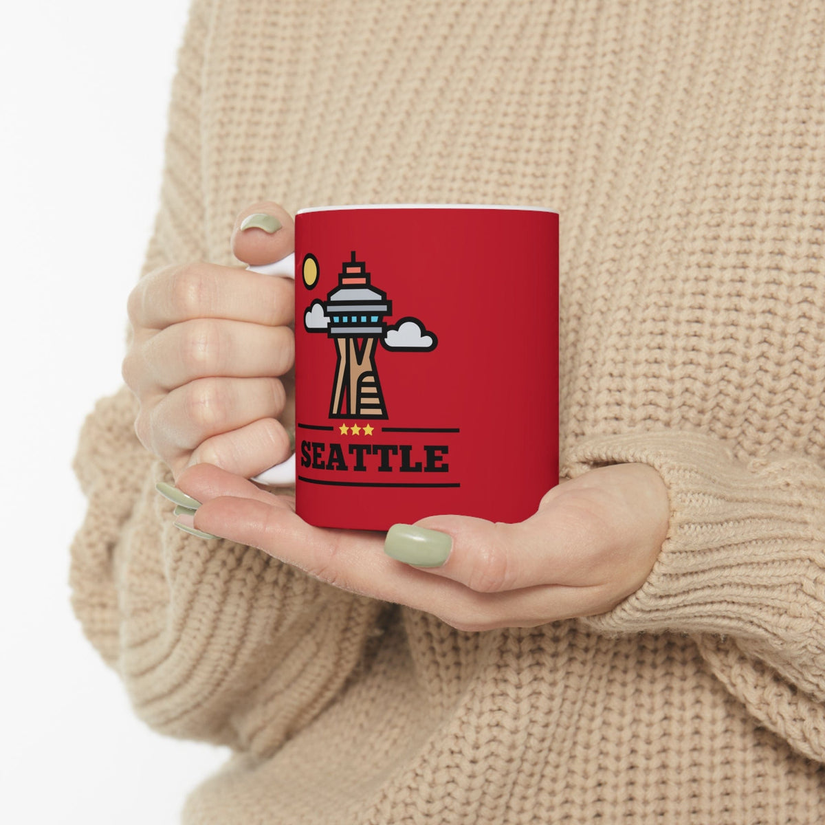 SEATTLE - Awesome Ceramic Mug, Exclusive Design