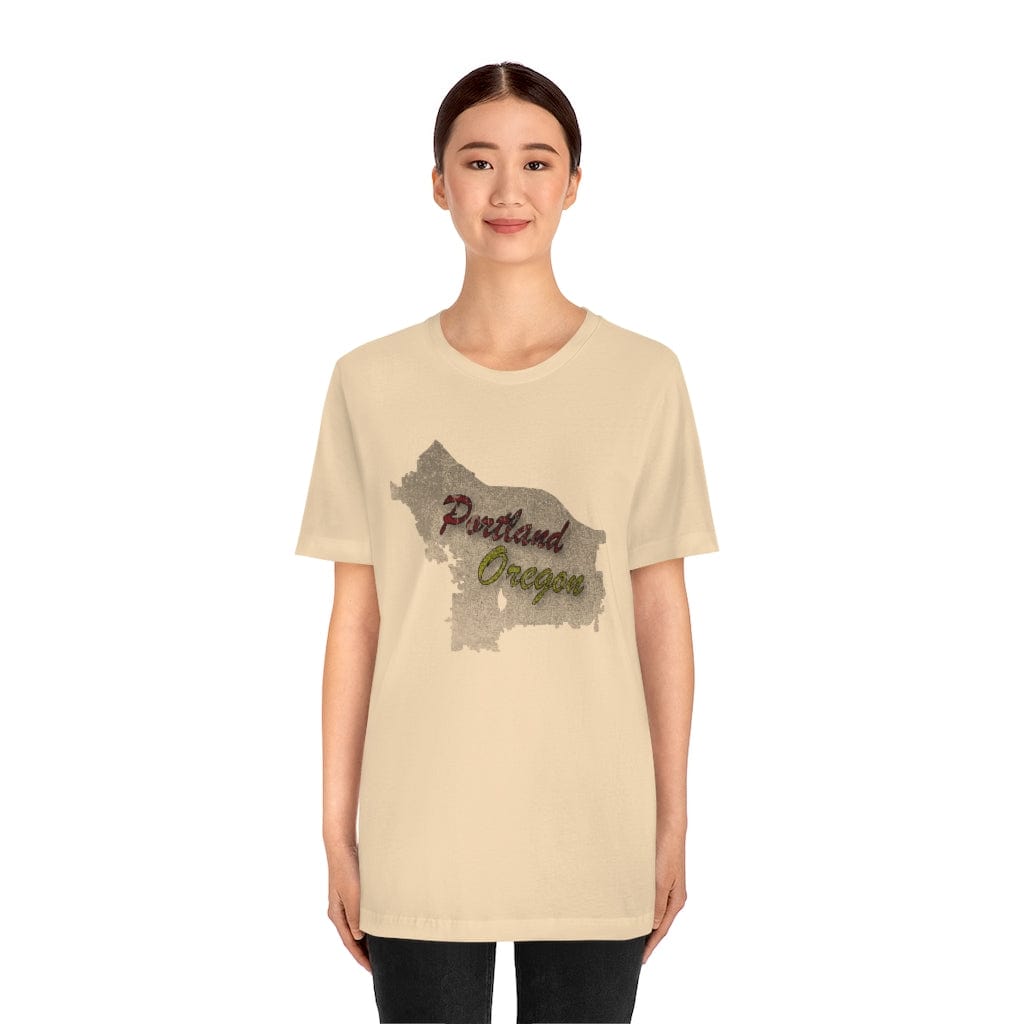 Portland Map - Short Sleeve Tee