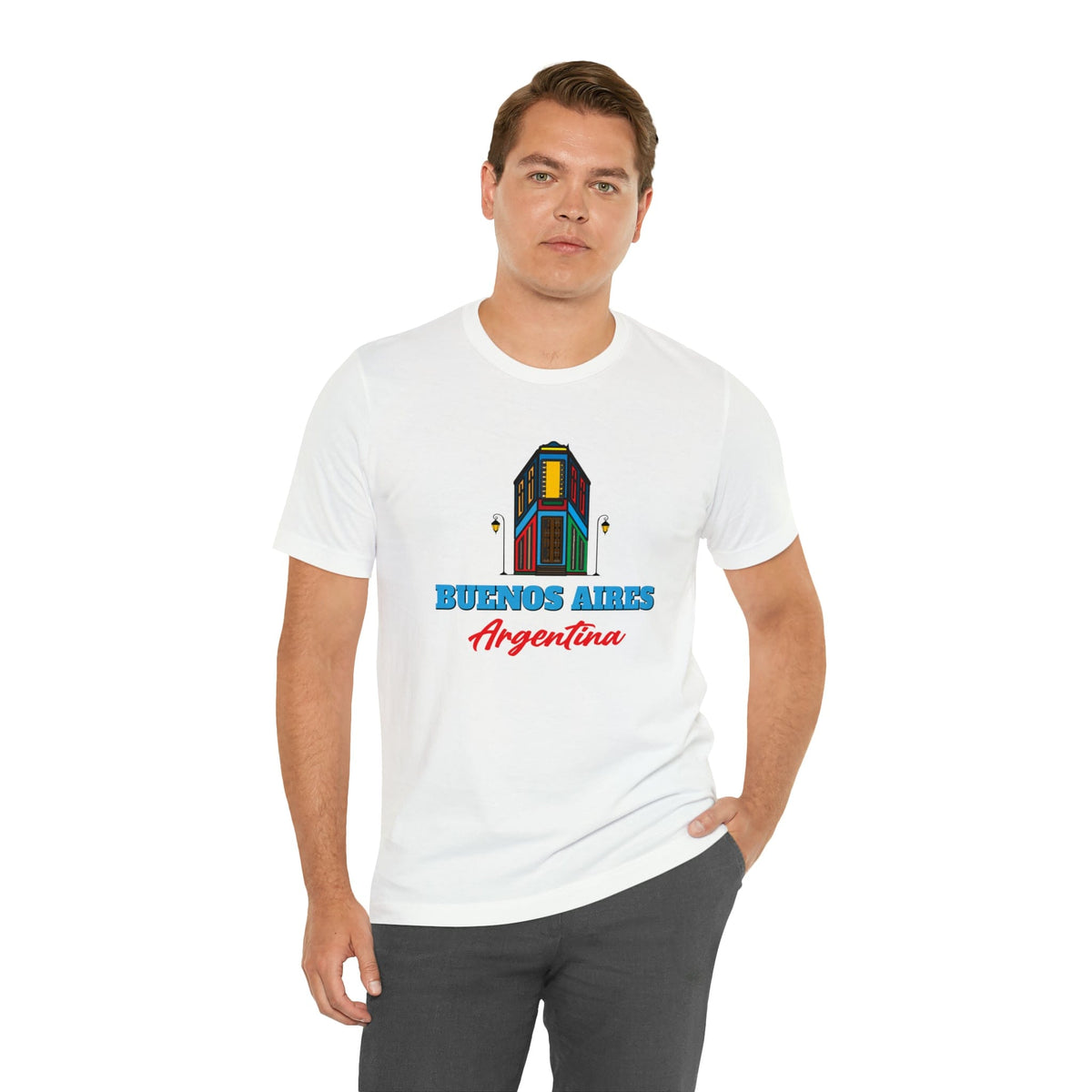 Retro Buenos Aires Landmark - Short Sleeve Tee