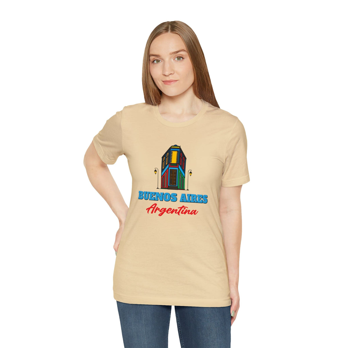 Retro Buenos Aires Landmark - Short Sleeve Tee