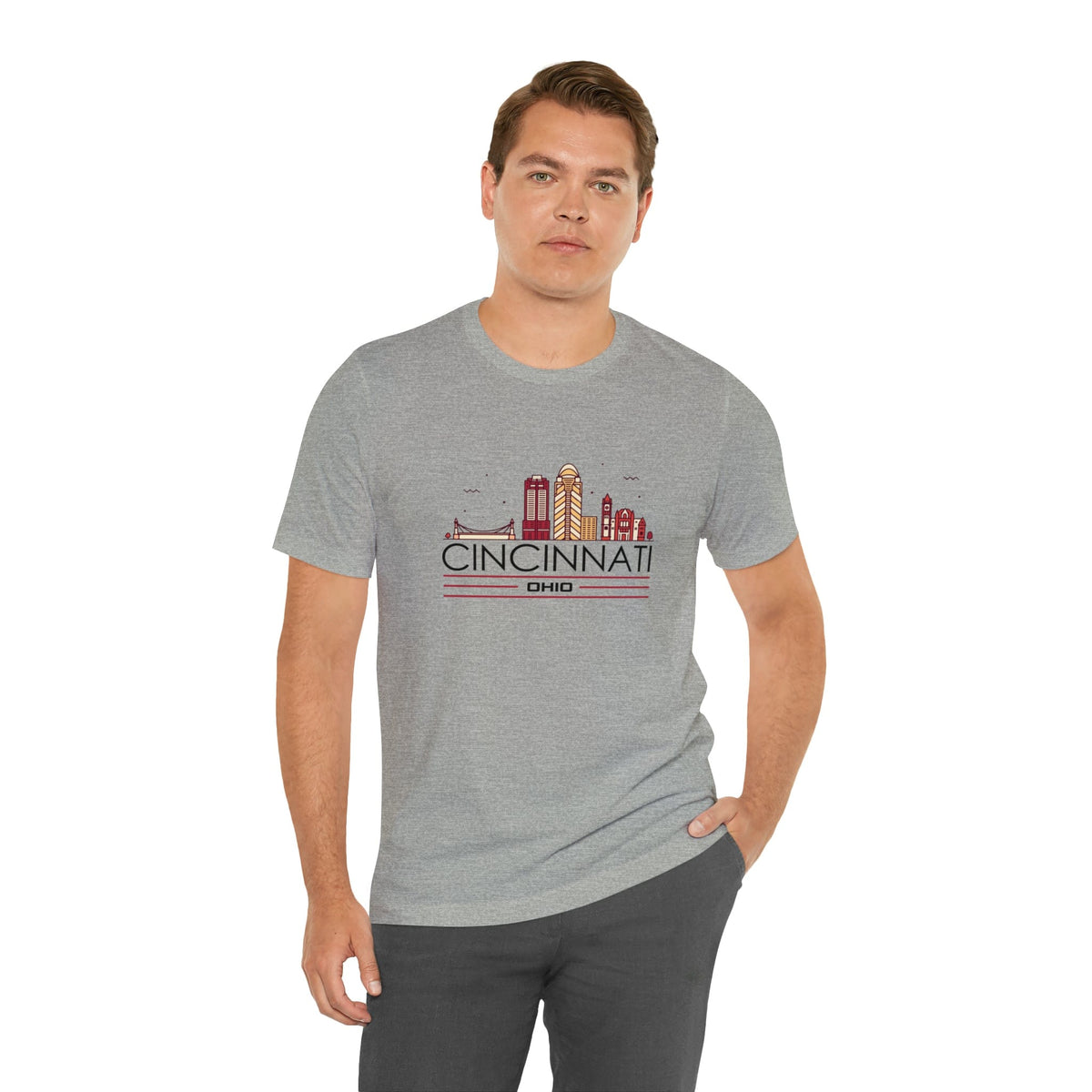 Cincinnati Downtown Glow - Short Sleeve Tee