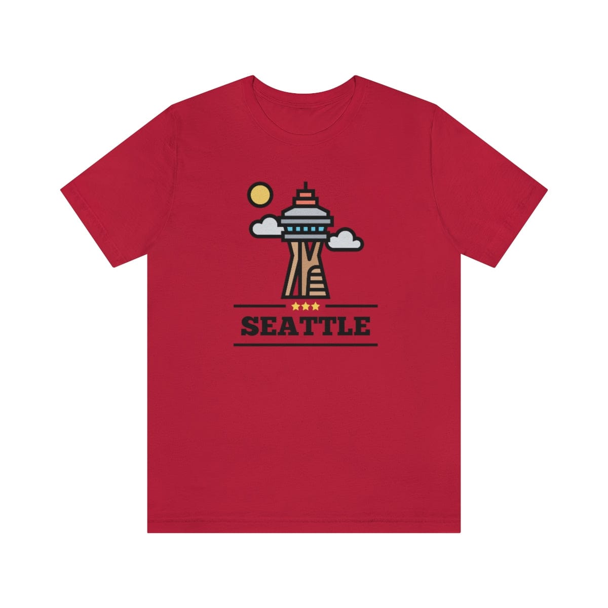 Space Needle Perspective- Short Sleeve Tee