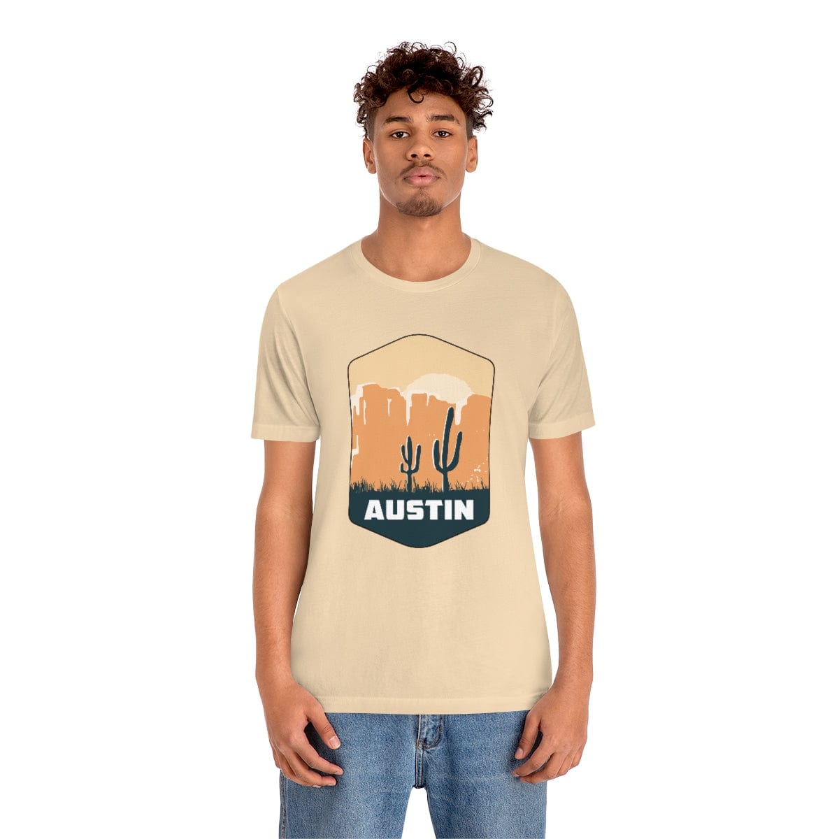 Austin Desertscape Badge- Short Sleeve Tee