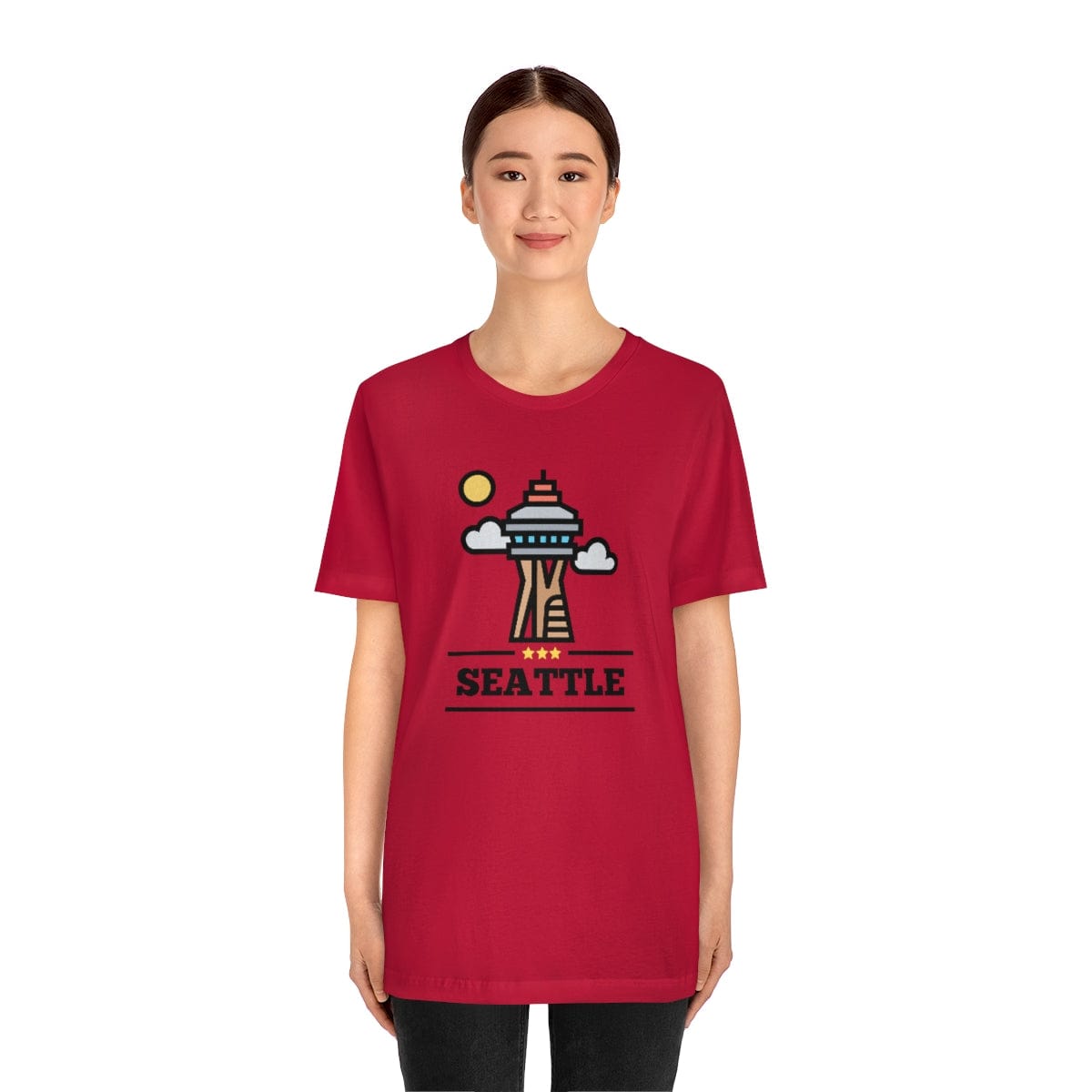 Space Needle Perspective- Short Sleeve Tee