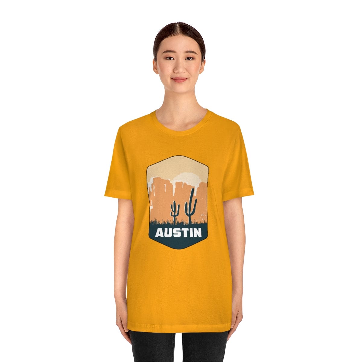 Austin Desertscape Badge- Short Sleeve Tee