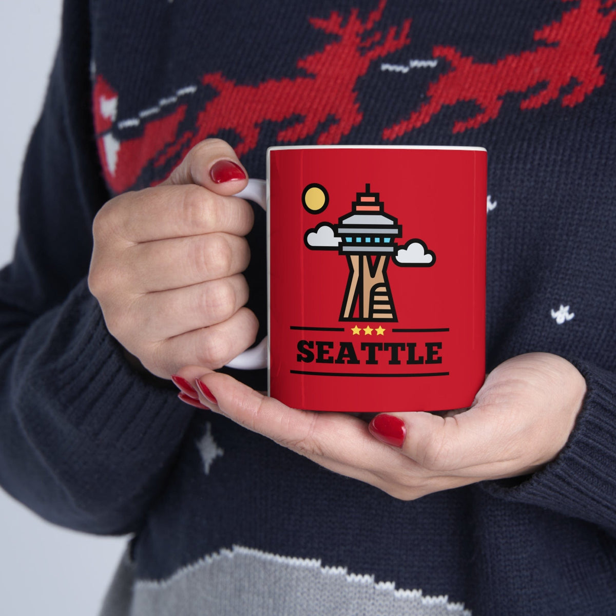 SEATTLE - Awesome Ceramic Mug, Exclusive Design