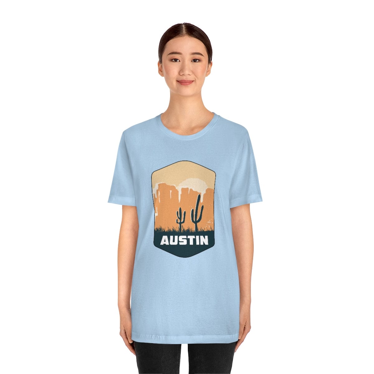 Austin Desertscape Badge- Short Sleeve Tee