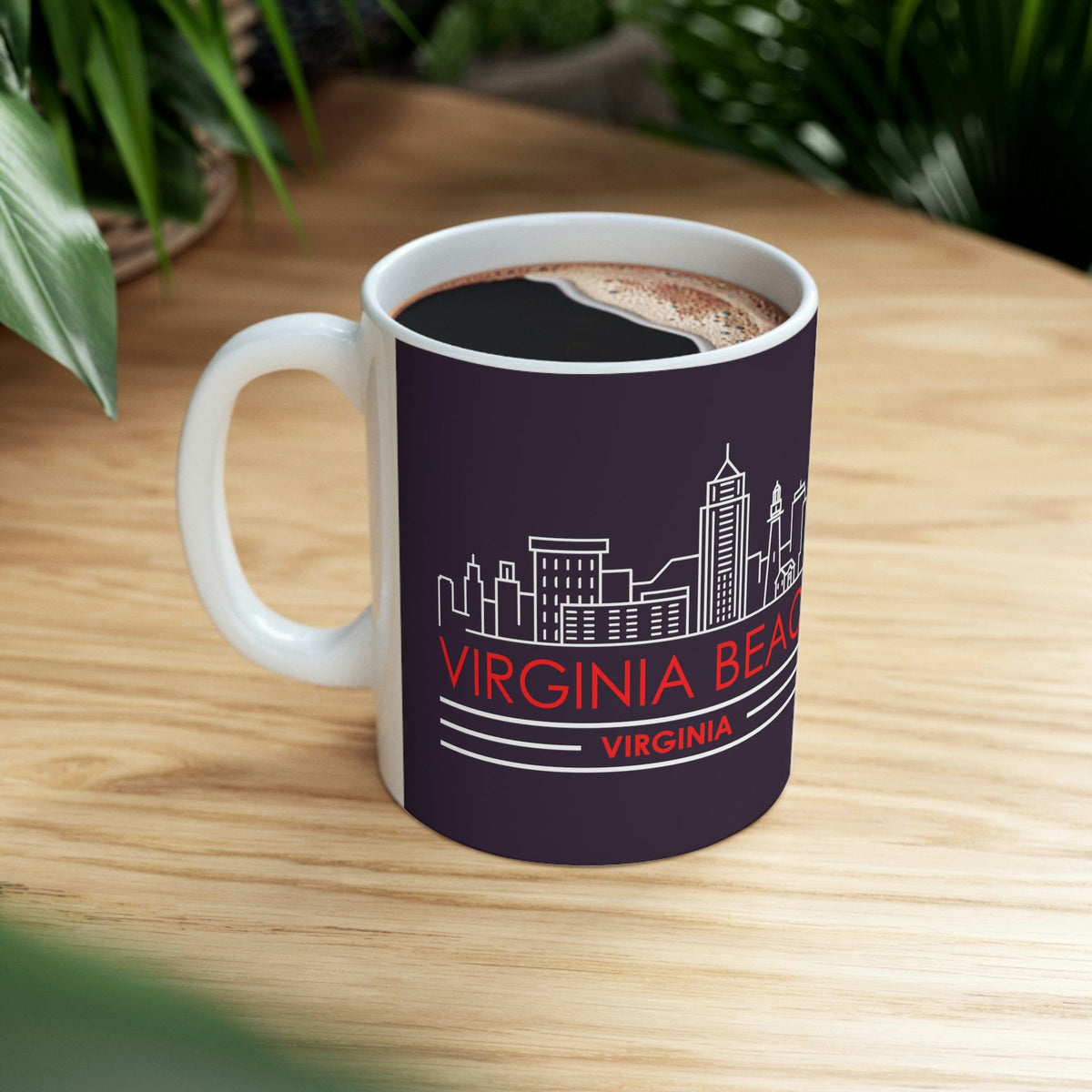 VIRGINIA BEACH - Awesome Ceramic Mug, Exclusive Design