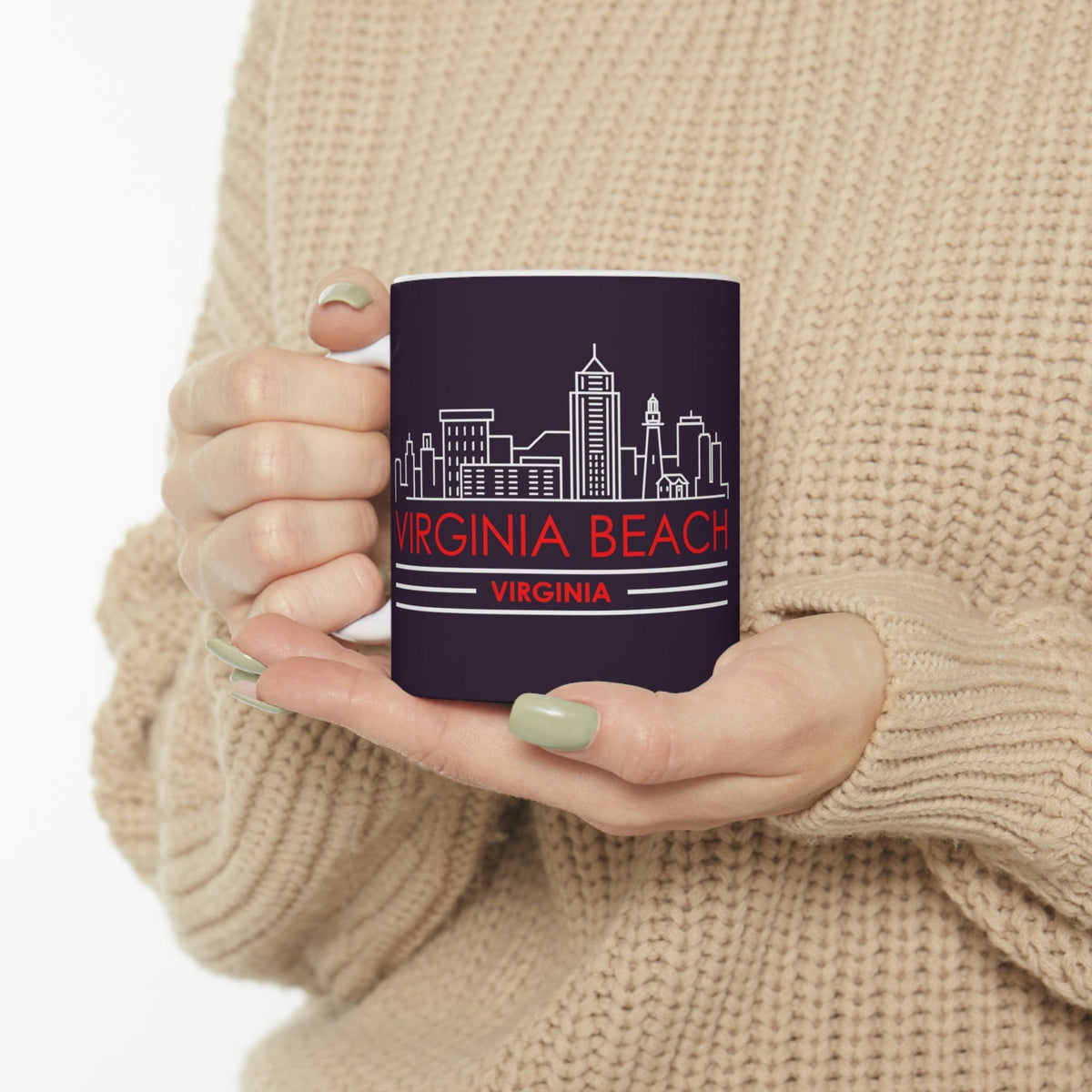 VIRGINIA BEACH - Awesome Ceramic Mug, Exclusive Design
