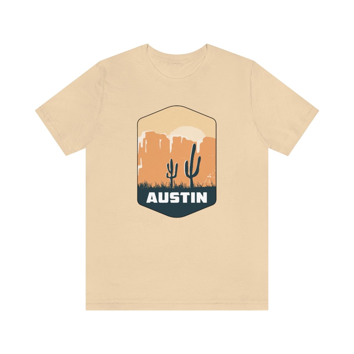 Austin Desertscape Badge- Short Sleeve Tee
