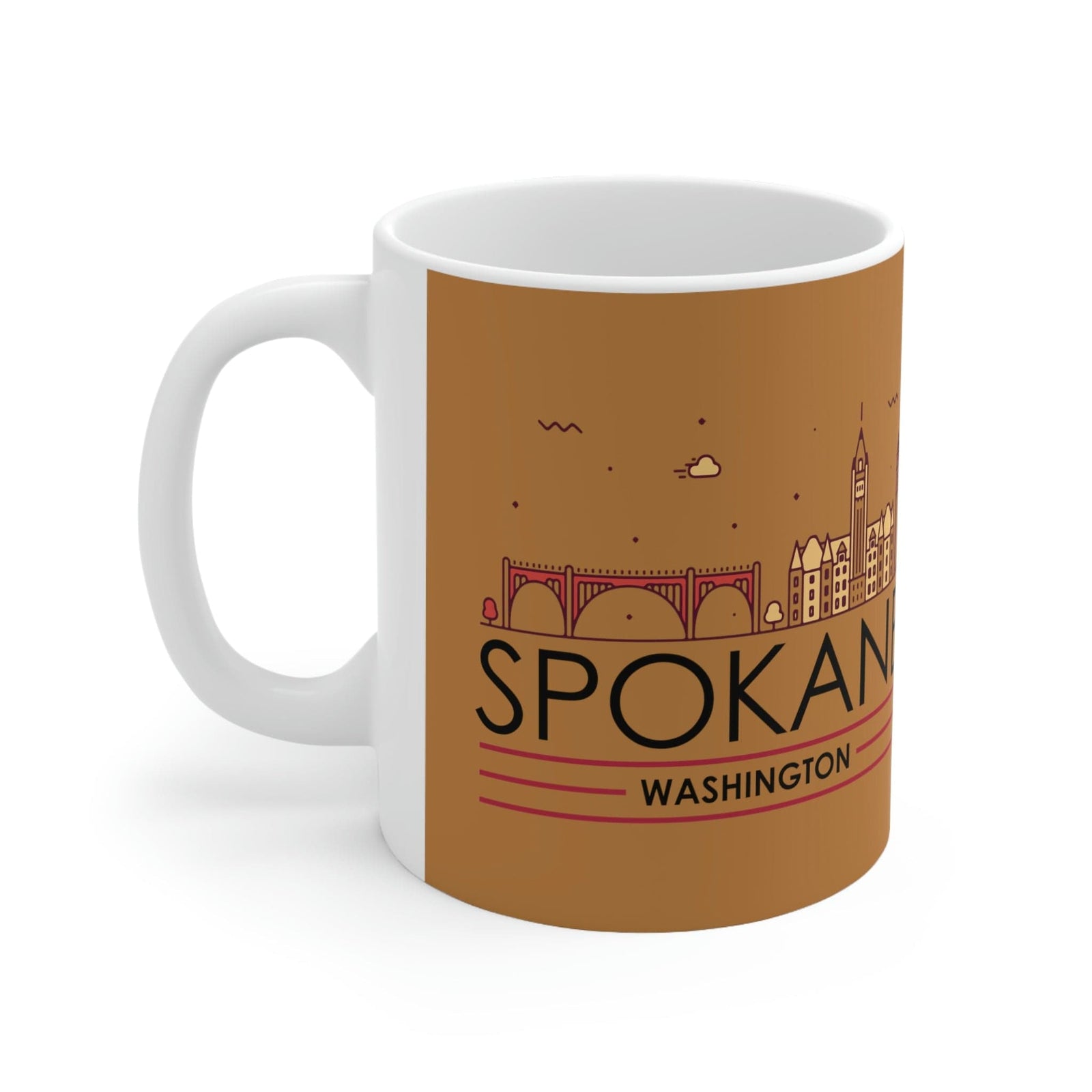 SPOKANE - Awesome Ceramic Mug, Exclusive Design