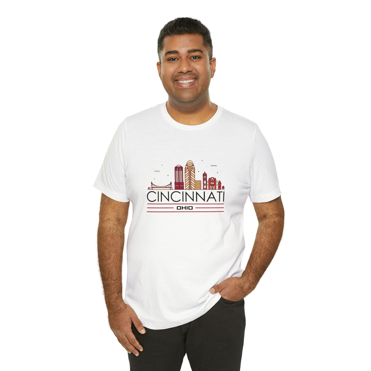 Cincinnati Downtown Glow - Short Sleeve Tee