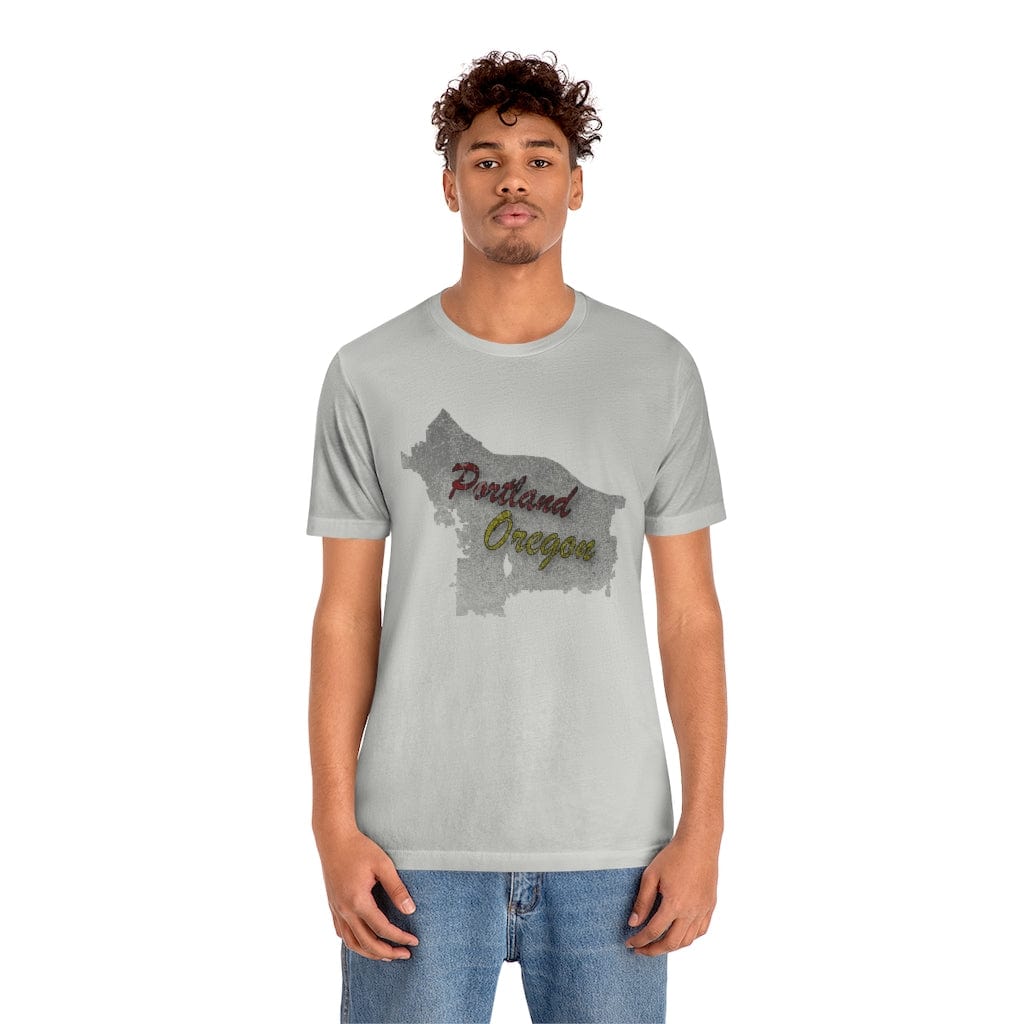 Portland Map - Short Sleeve Tee