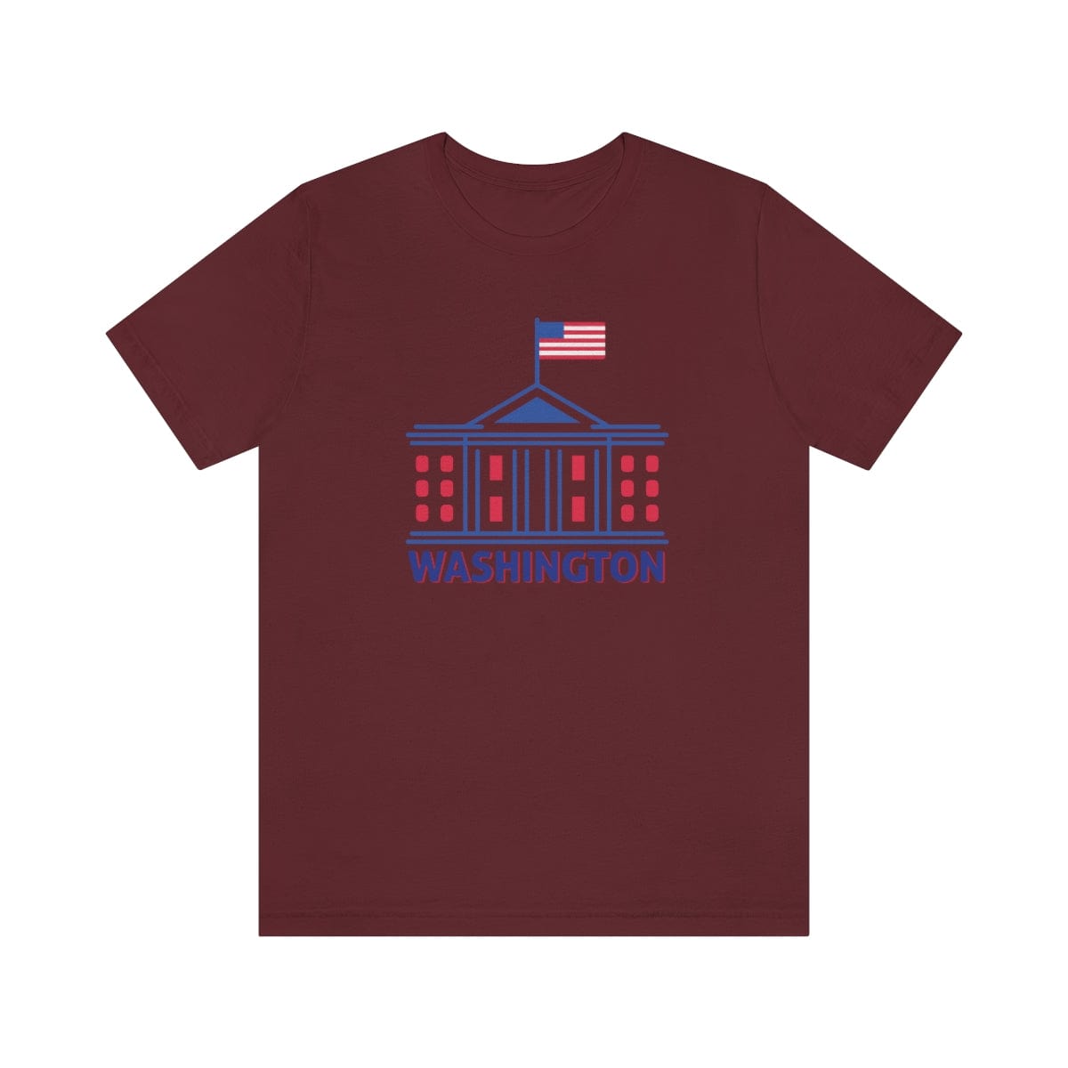 Navy Lines Washington - Short Sleeve Tee