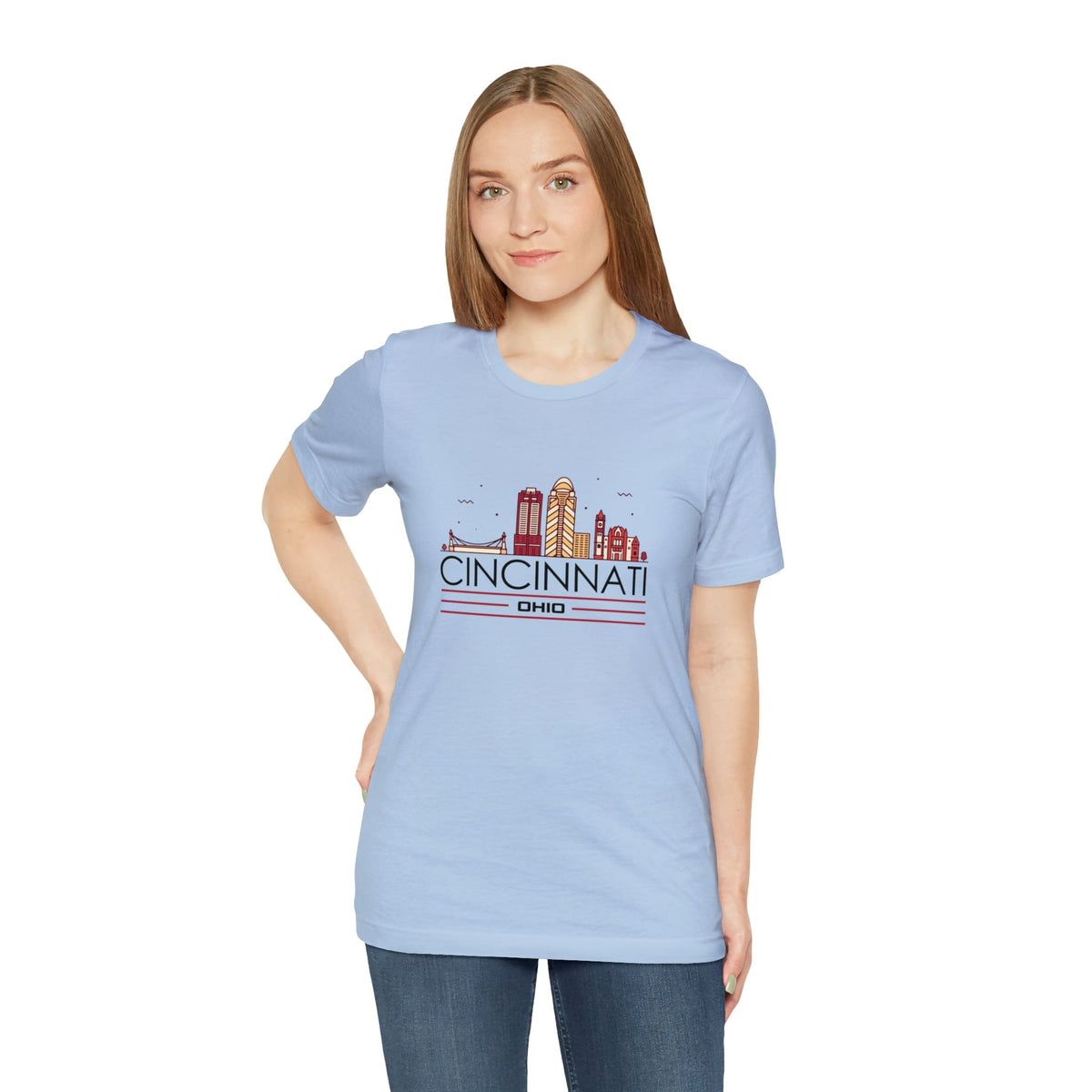 Cincinnati Downtown Glow - Short Sleeve Tee