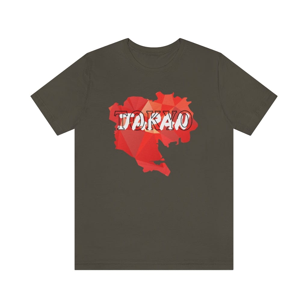 Tokyo Red Lettering- Short Sleeve Tee