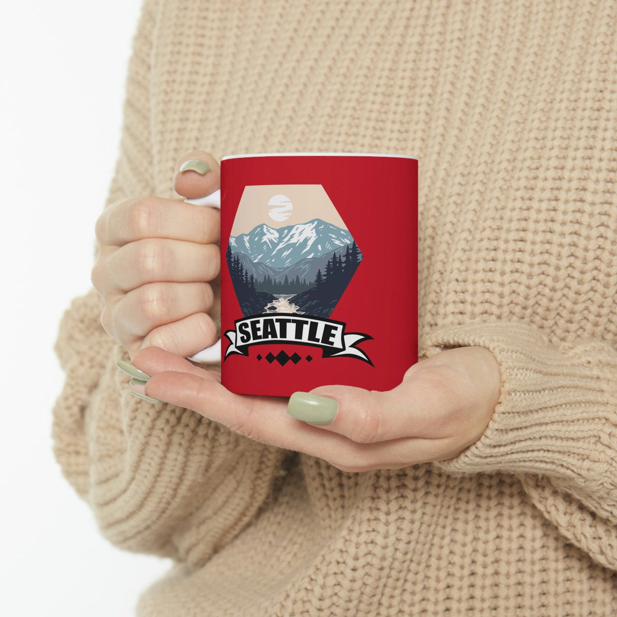 SEATTLE - Awesome Ceramic Mug, Exclusive Design