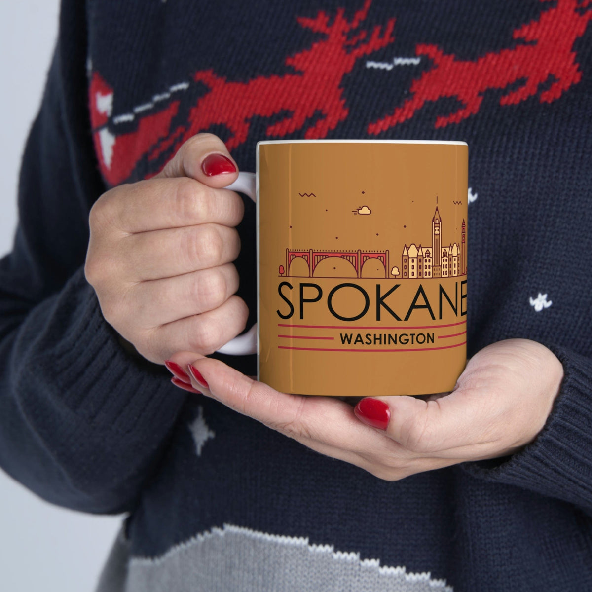 SPOKANE - Awesome Ceramic Mug, Exclusive Design