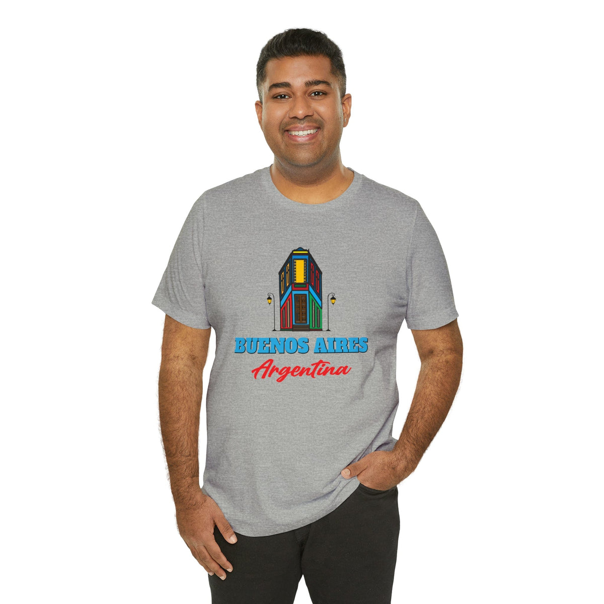 Retro Buenos Aires Landmark - Short Sleeve Tee