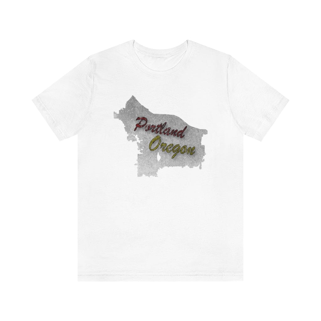 Portland Map - Short Sleeve Tee