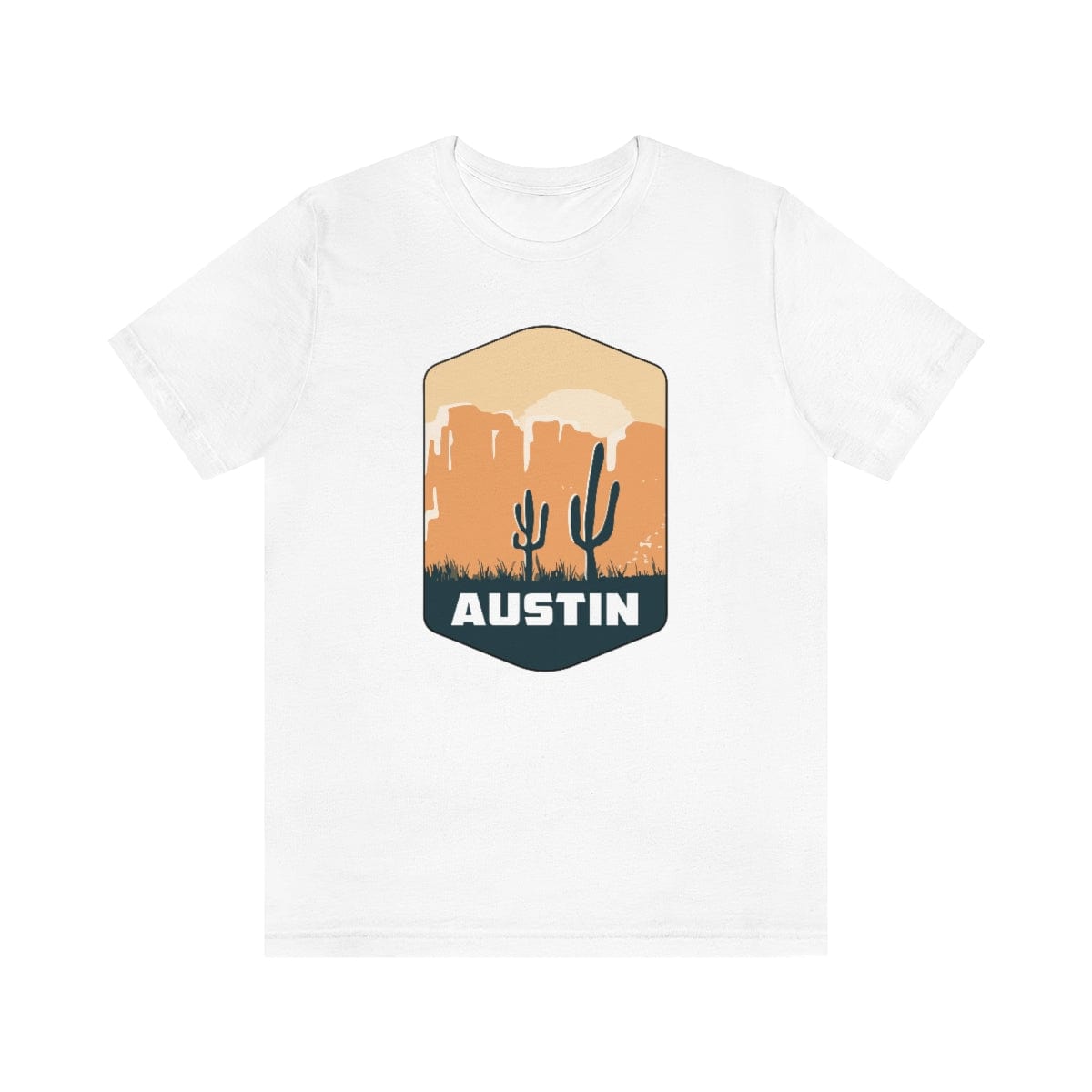 Austin Desertscape Badge- Short Sleeve Tee