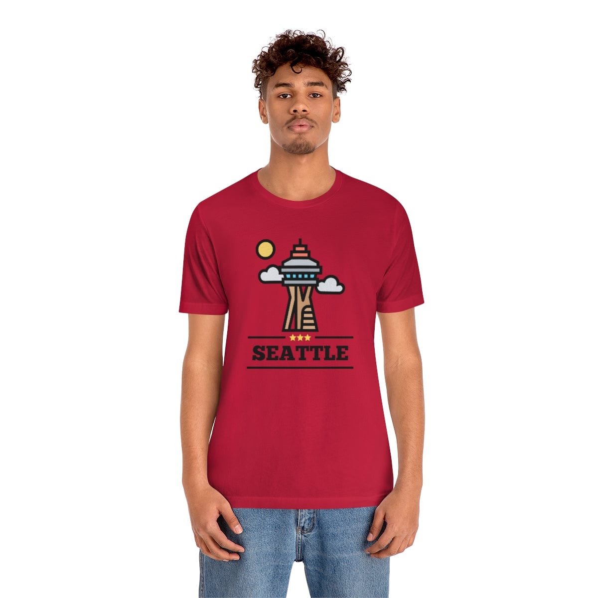 Space Needle Perspective- Short Sleeve Tee