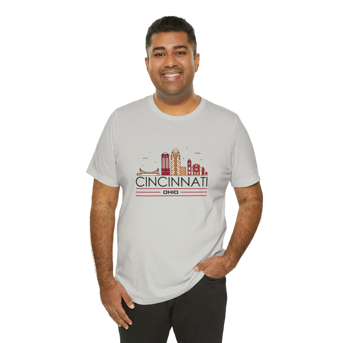 Cincinnati Downtown Glow - Short Sleeve Tee