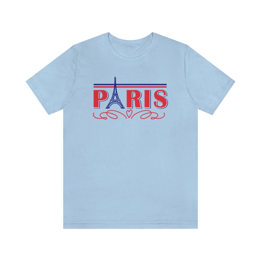 Paris Classic Lettering- Short Sleeve Tee