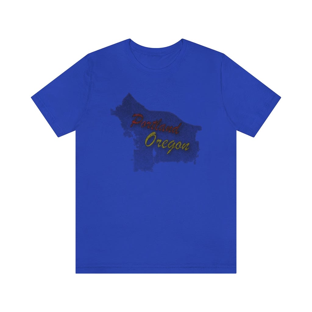 Portland Map - Short Sleeve Tee