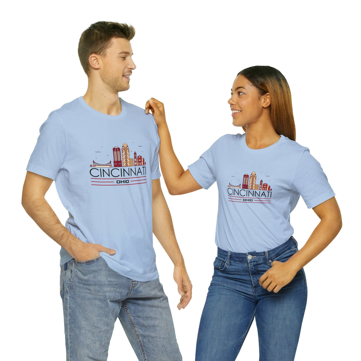 Cincinnati Downtown Glow - Short Sleeve Tee