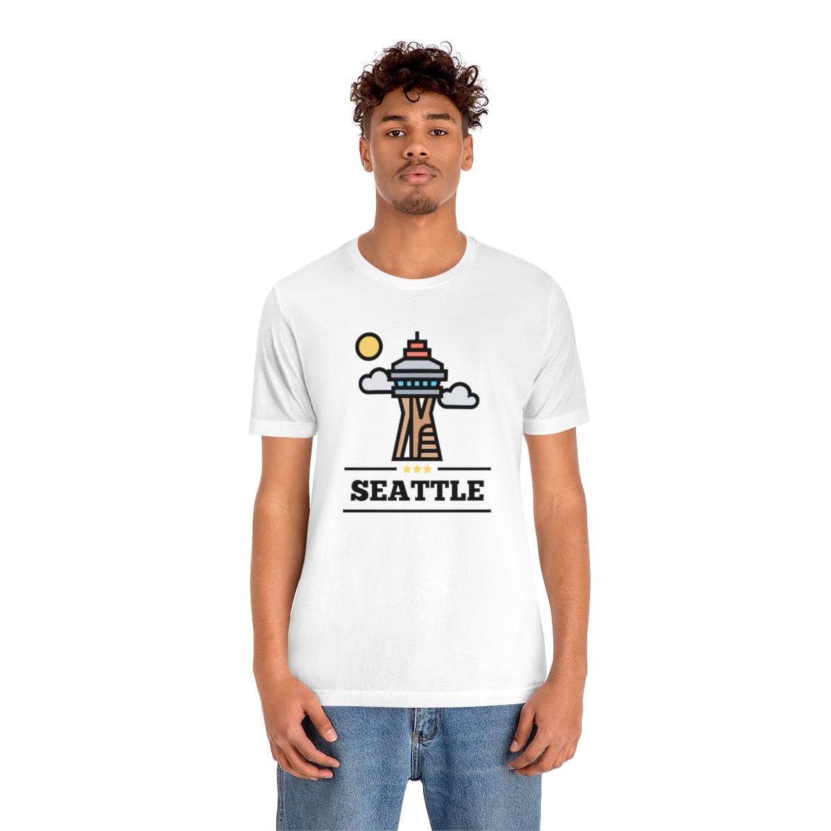 Space Needle Perspective- Short Sleeve Tee