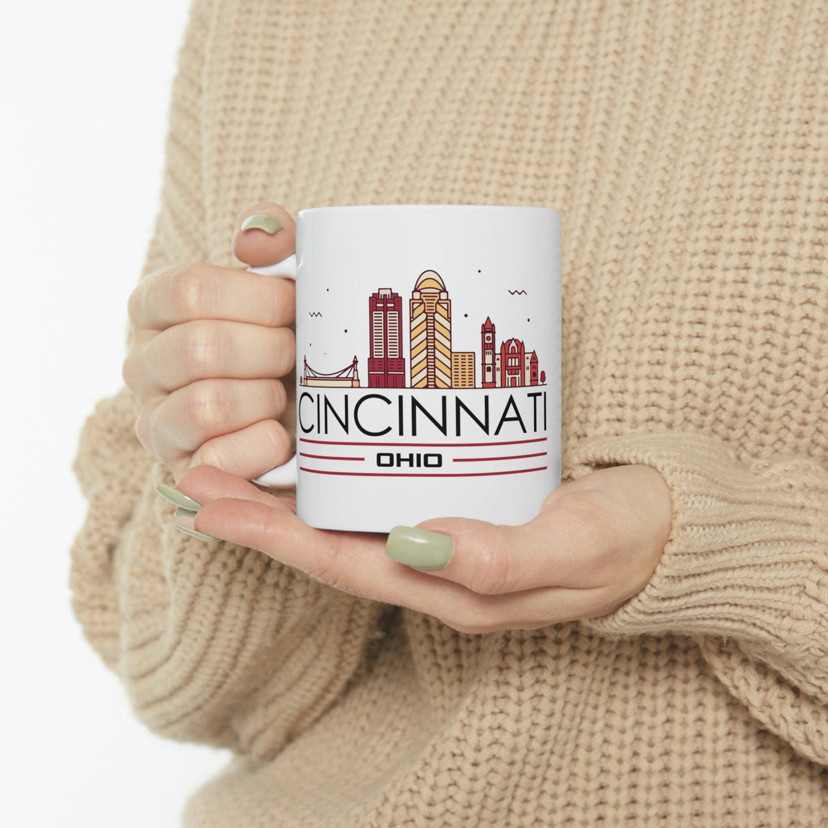 CINCINNATI - Awesome Ceramic Mug, Exclusive Design