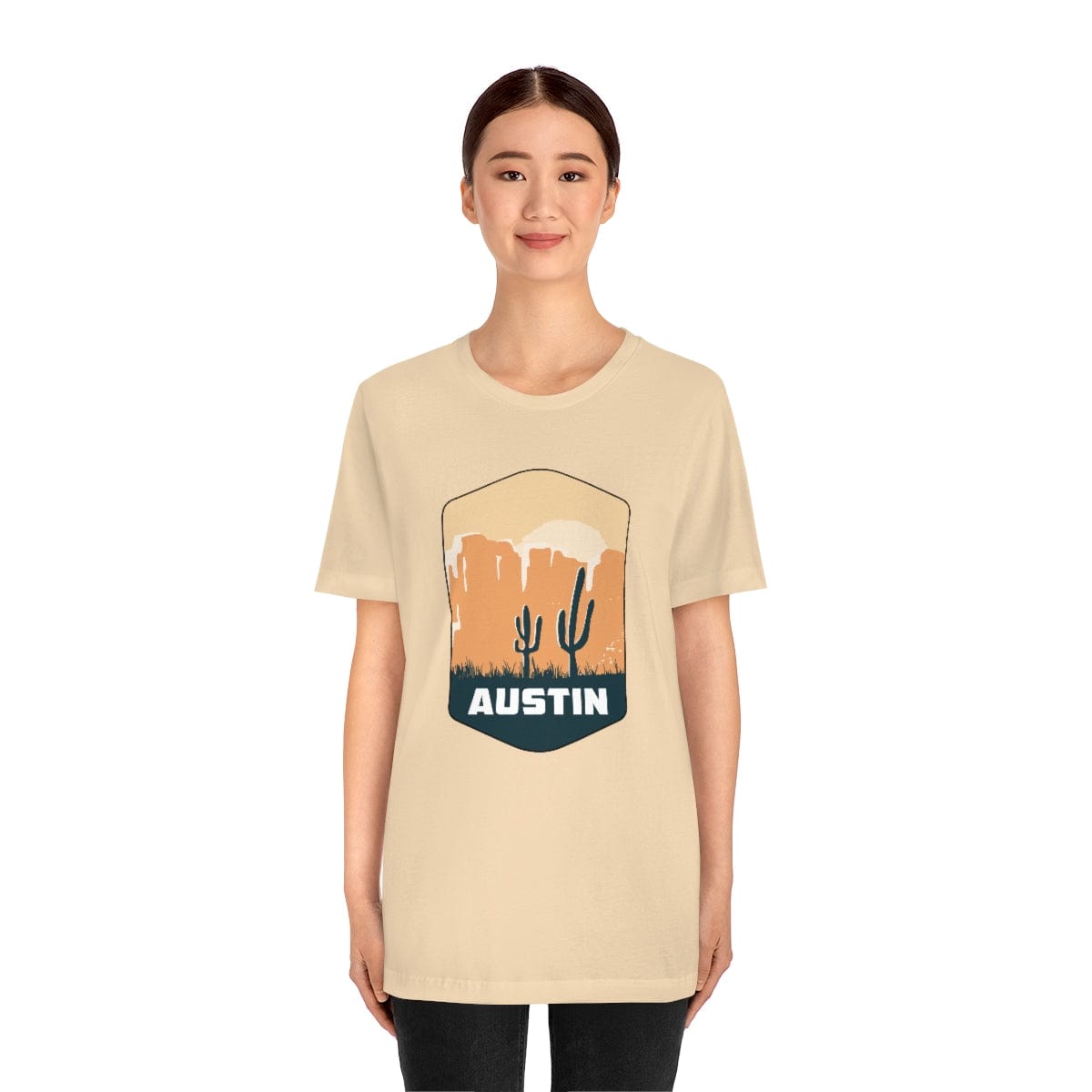 Austin Desertscape Badge- Short Sleeve Tee