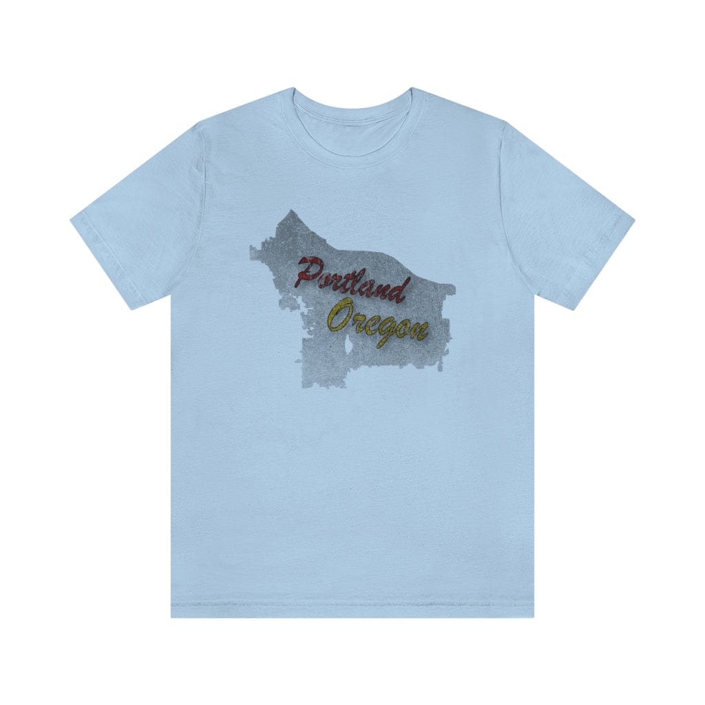 Portland Map - Short Sleeve Tee