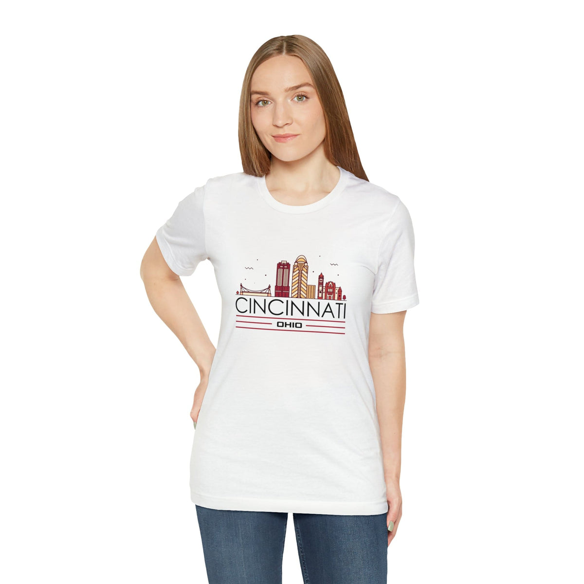 Cincinnati Downtown Glow - Short Sleeve Tee