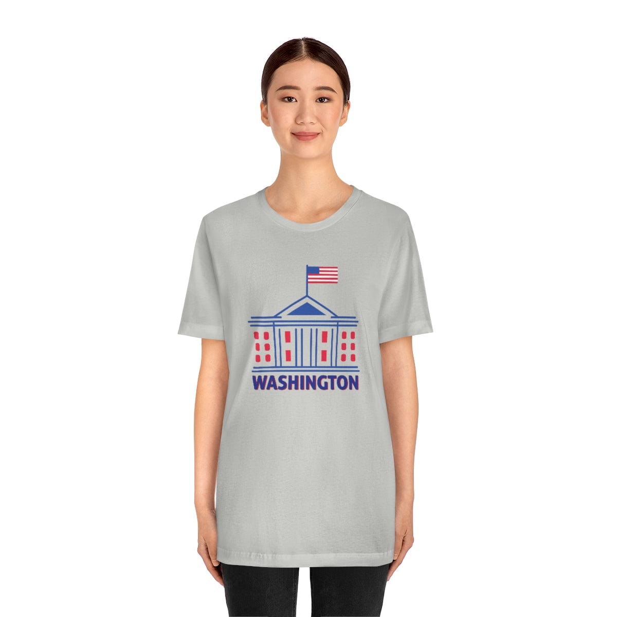 Navy Lines Washington - Short Sleeve Tee