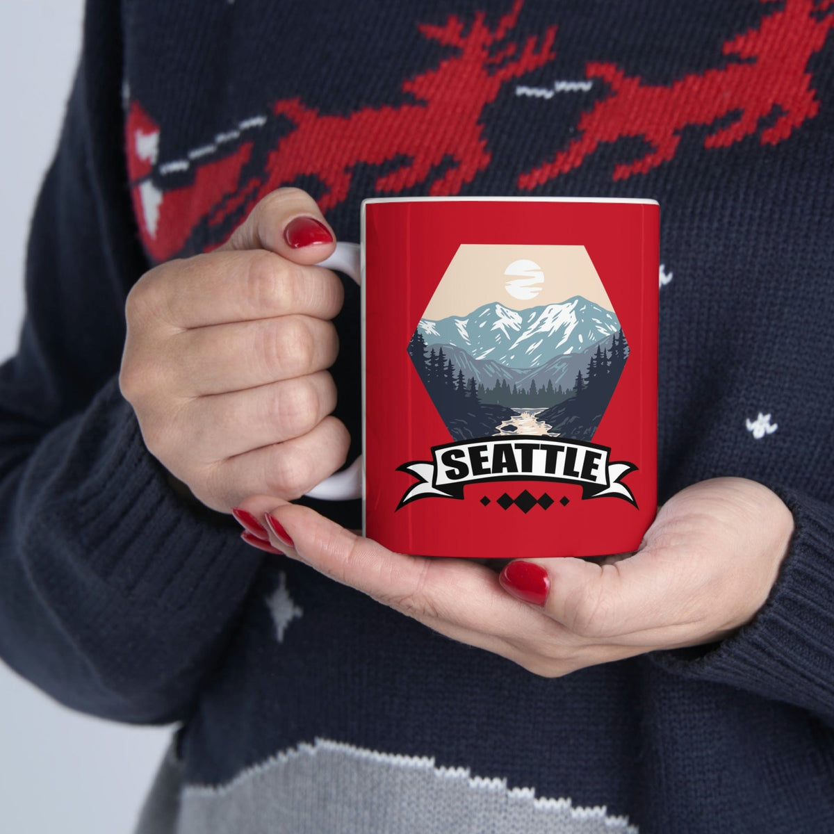 SEATTLE - Awesome Ceramic Mug, Exclusive Design