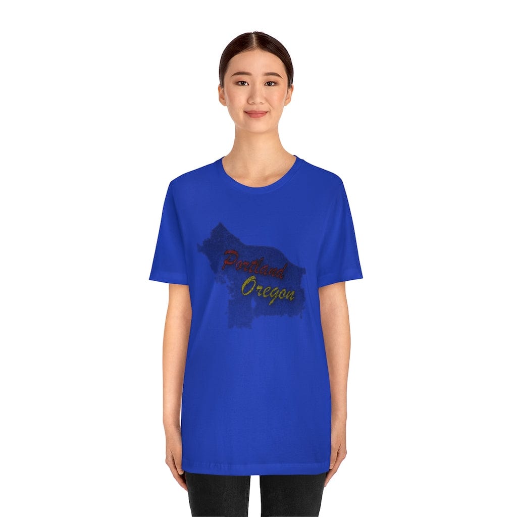 Portland Map - Short Sleeve Tee