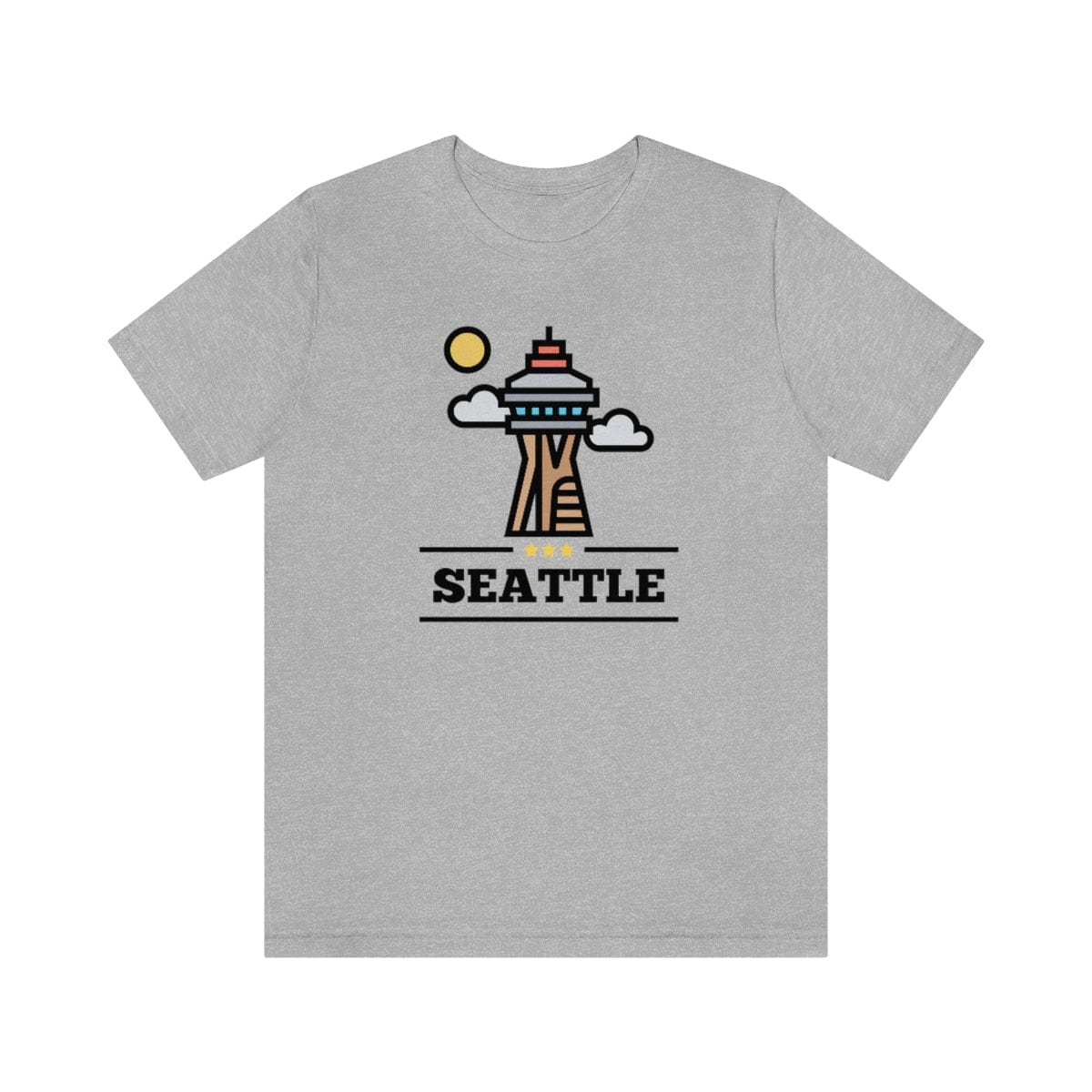 Space Needle Perspective- Short Sleeve Tee