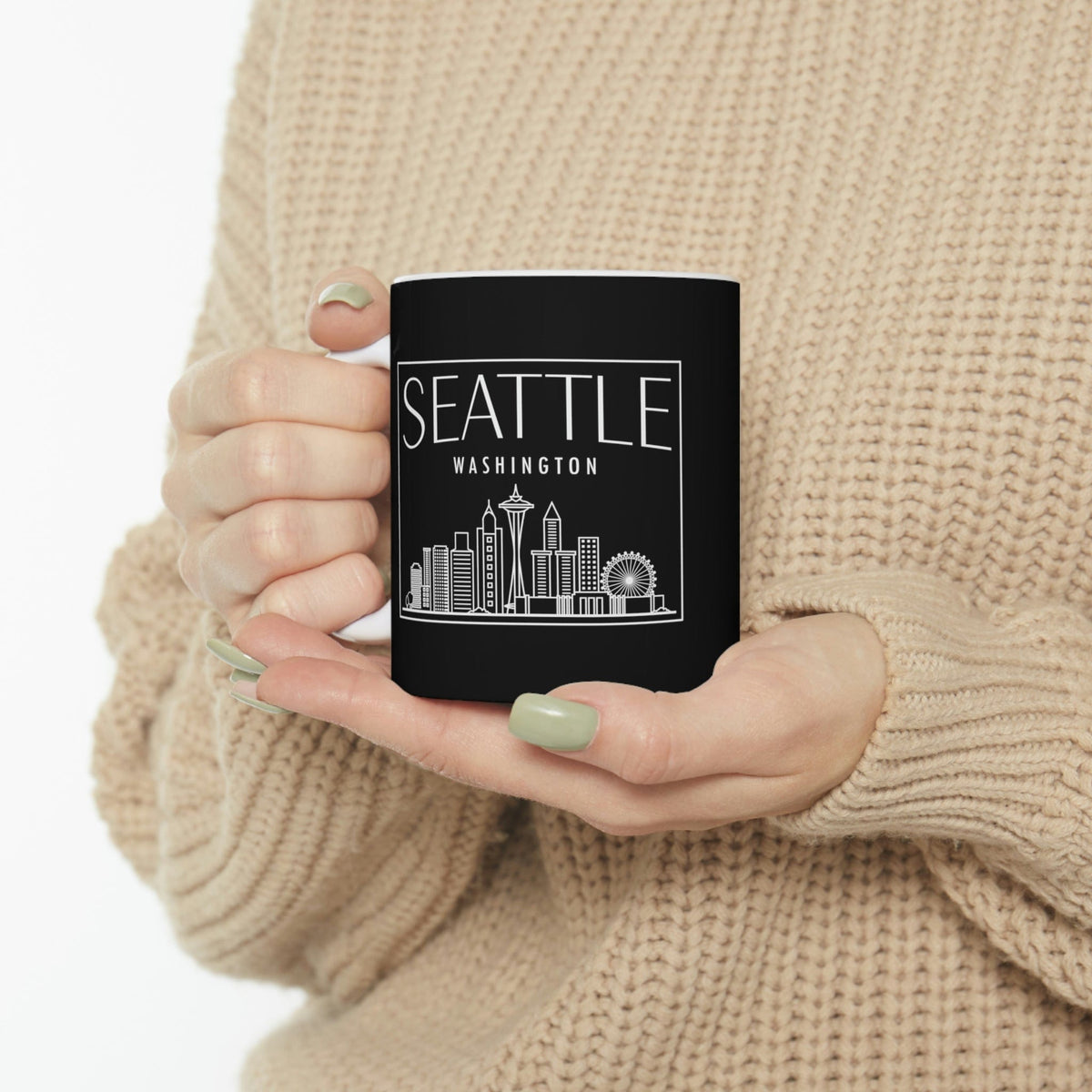 SEATTLE - Awesome Ceramic Mug, Exclusive Design