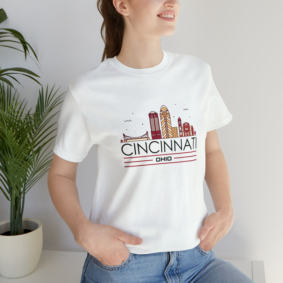 Cincinnati Downtown Glow - Short Sleeve Tee