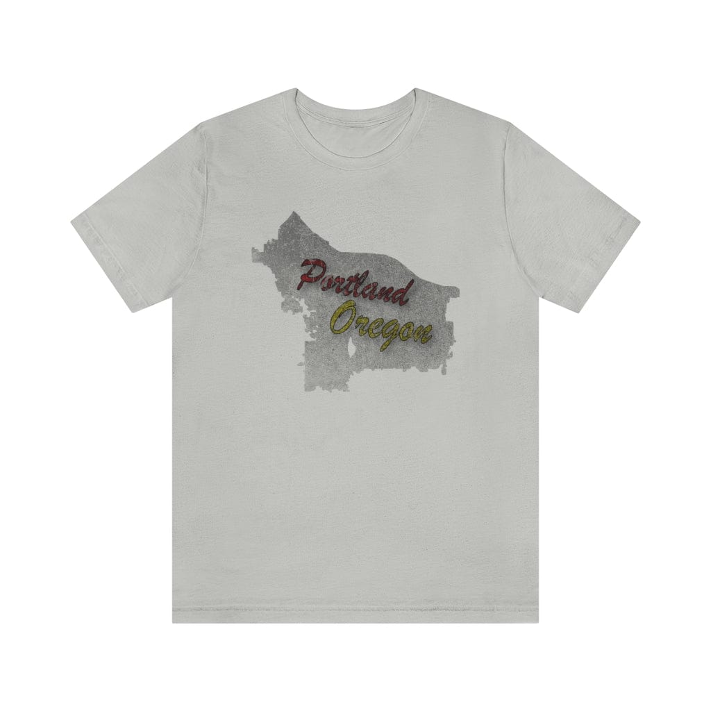 Portland Map - Short Sleeve Tee