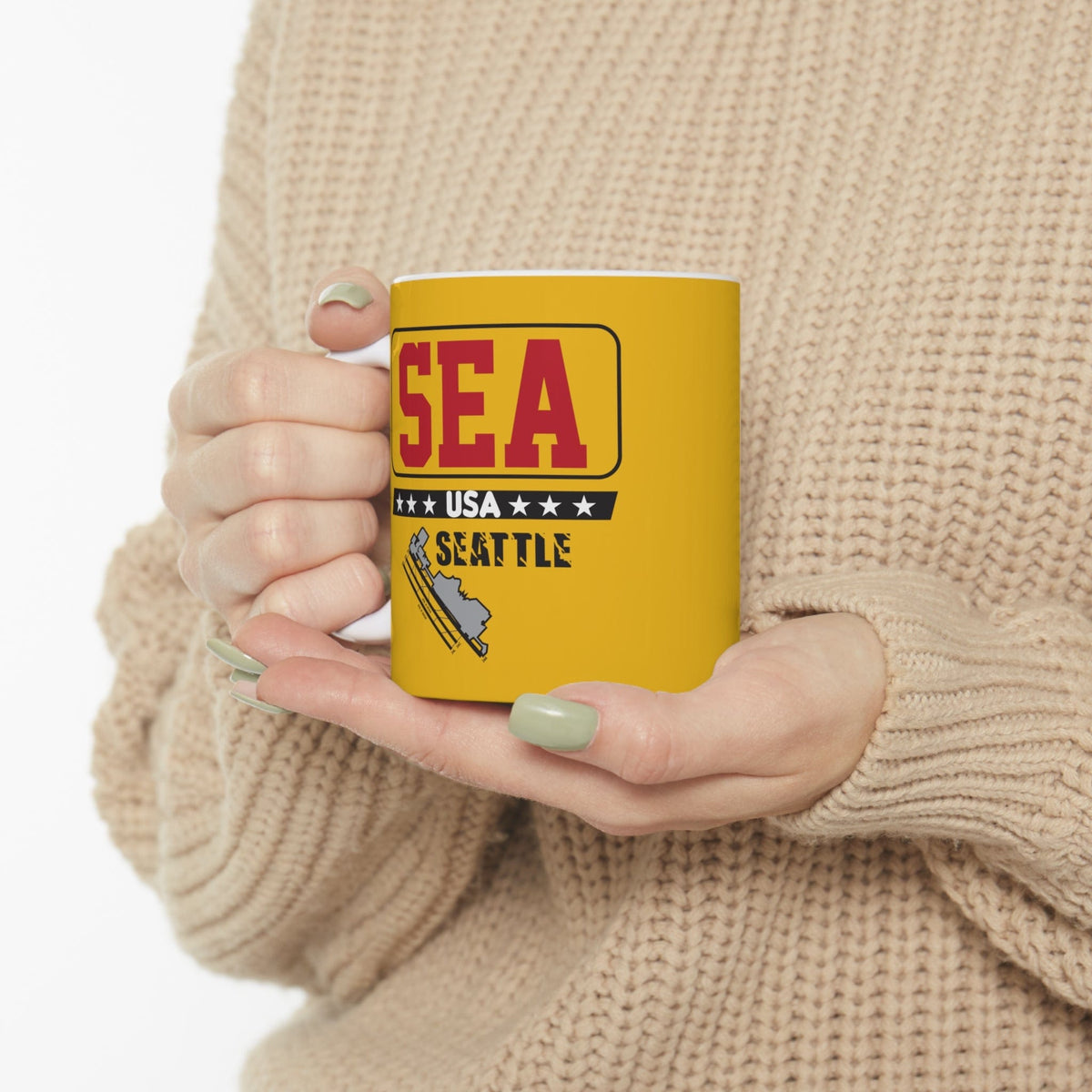 SEATTLE - Awesome Ceramic Mug, Exclusive Design