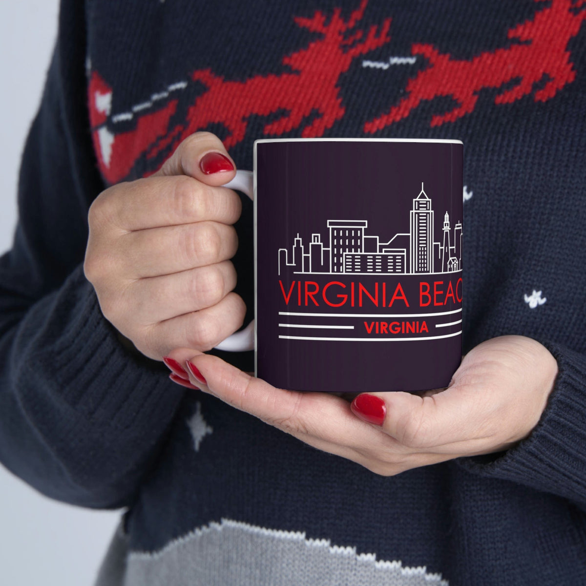 VIRGINIA BEACH - Awesome Ceramic Mug, Exclusive Design